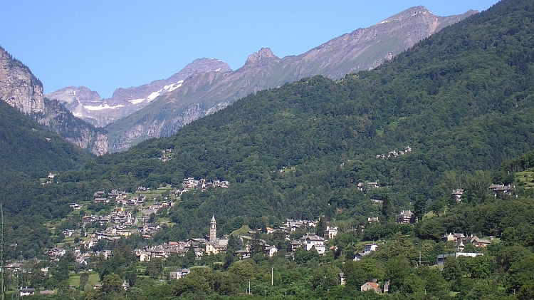 The begin of the ascent to the Simplon Pass