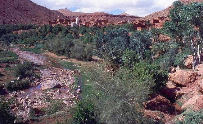 Oasis. Descent to Ouarzazate