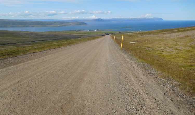 Descent of road 68 to Broddanes